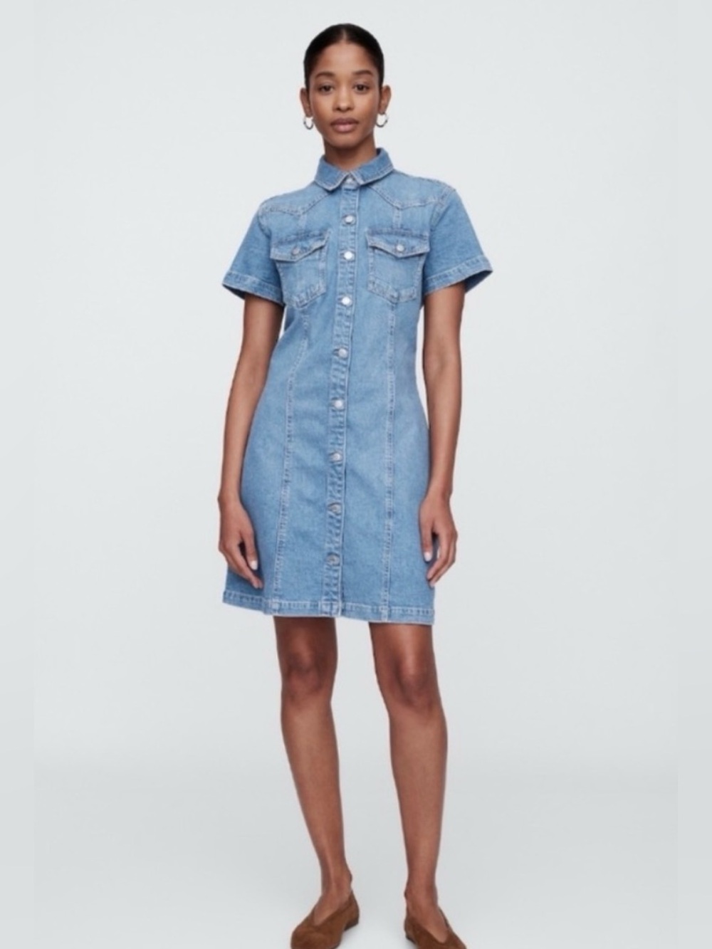 NWT! GAP SS Western Denim Dress